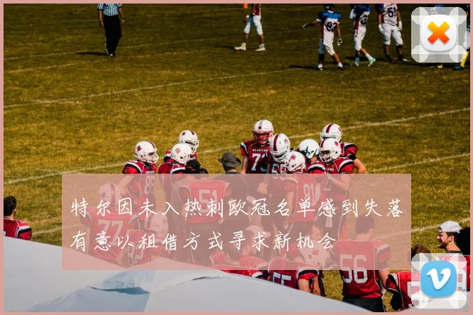 特尔因未入热刺欧冠名单感到失落有意以租借方式寻求新机会